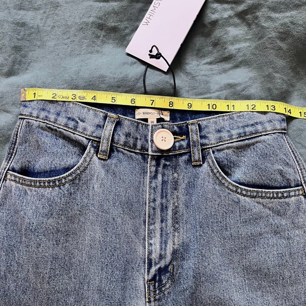 Whimsy + Row Classic Denim Wide Leg Pants - Picture 3 of 5